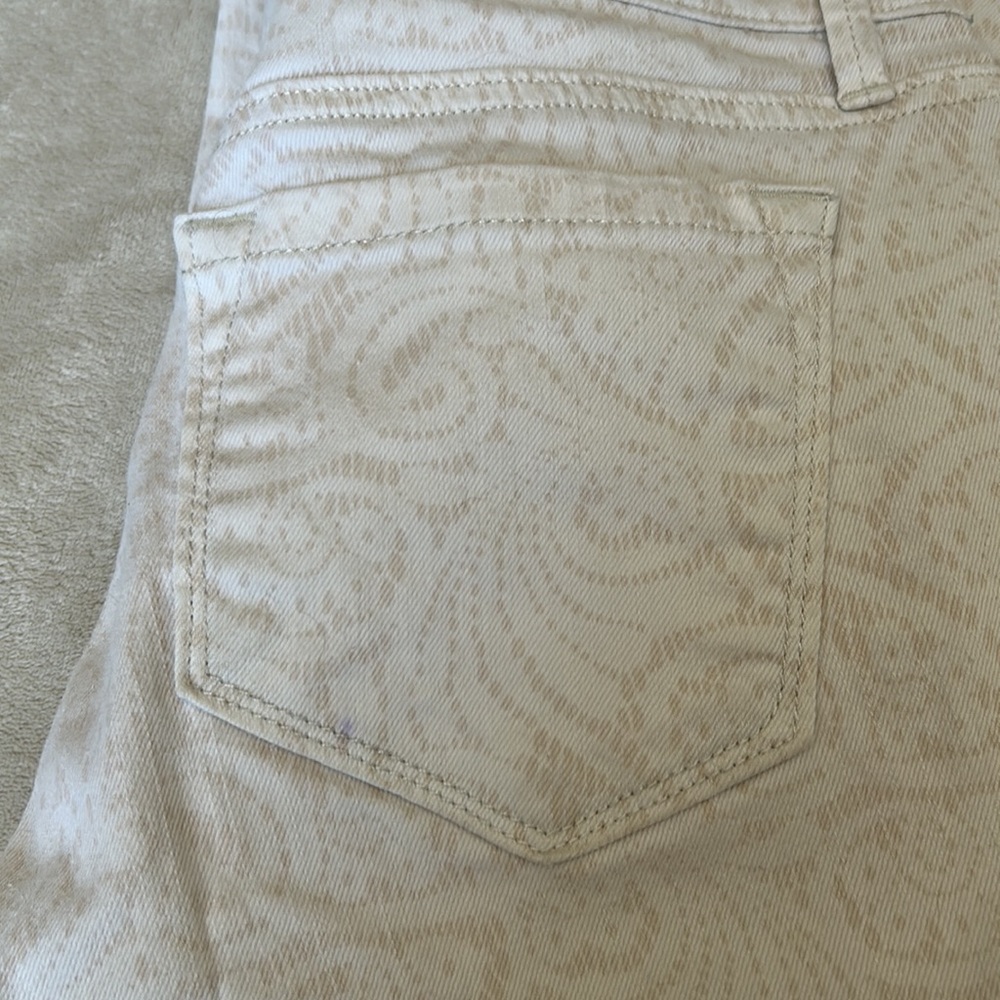 Ann Taylor LOFT modern skinny jean, white/cream pattern - Picture 5 of 5